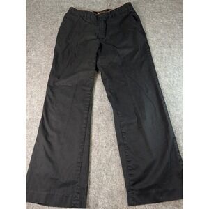 Michael Michael Kors Women's 32x30 Black Cotton Chino Pants Straight Pink Accent